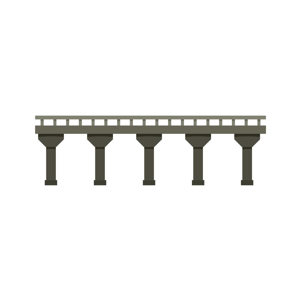 icono de puente automático, tipo plano vector