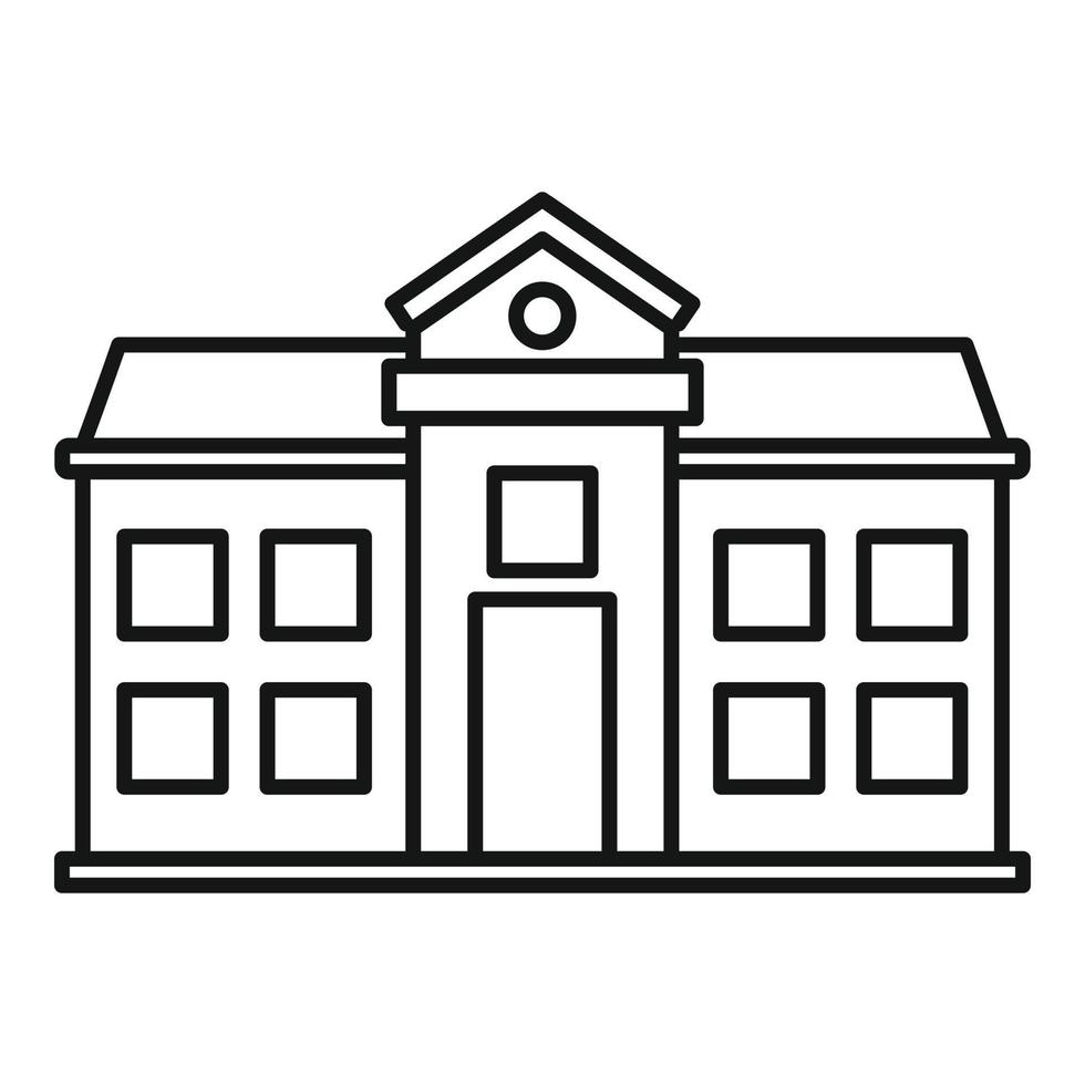 icono de la universidad de oxford, estilo de esquema vector