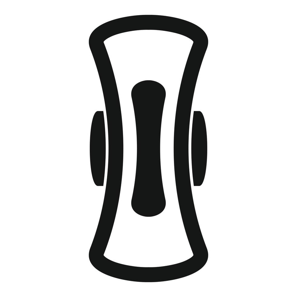 icono de almohadilla de mujer, estilo simple vector