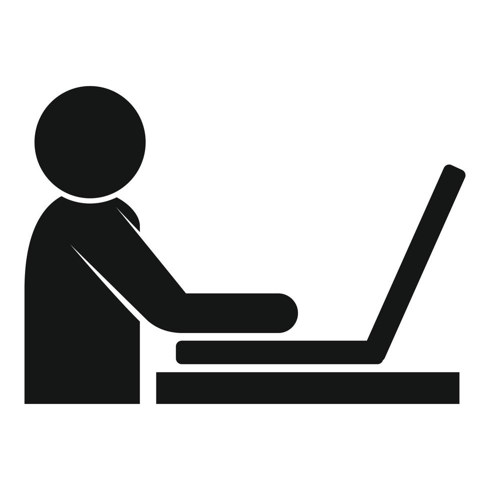 Home finance advisor icon, simple style vector