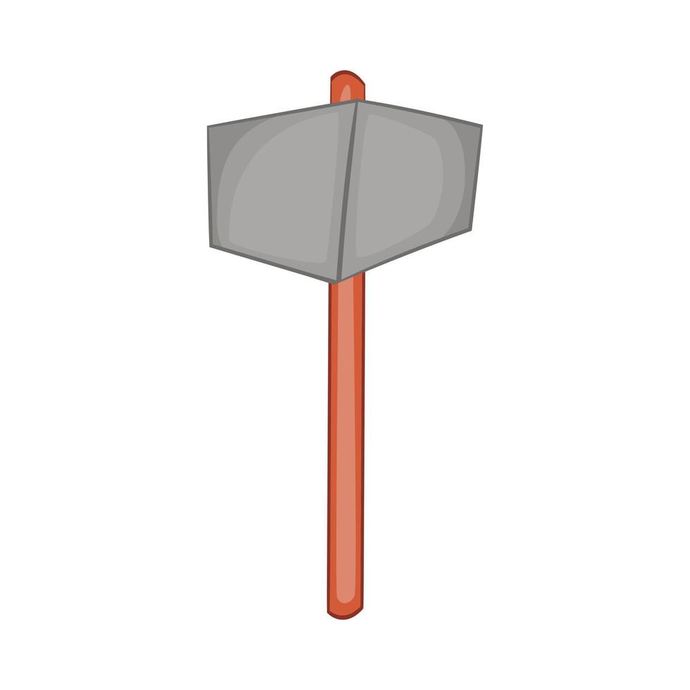 Sledgehammer icon, cartoon style vector
