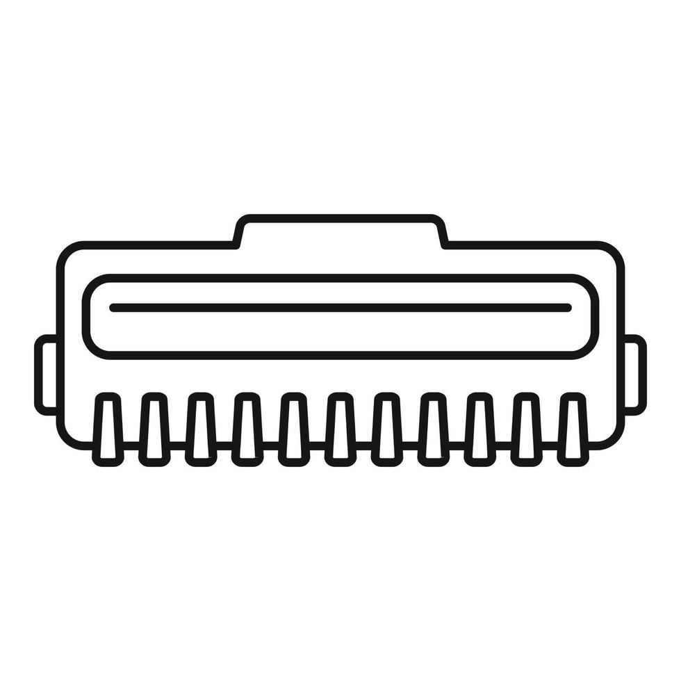 Laser cartridge icon, outline style vector