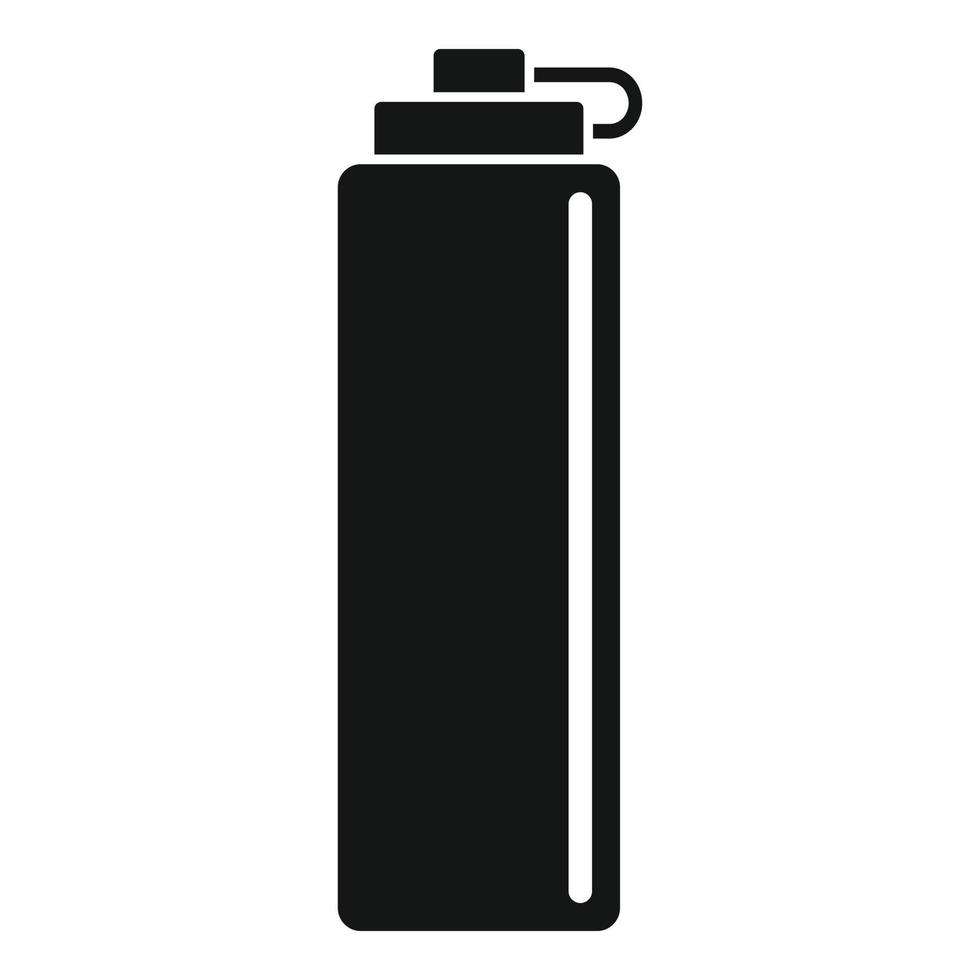 Water bike bottle icon, simple style vector