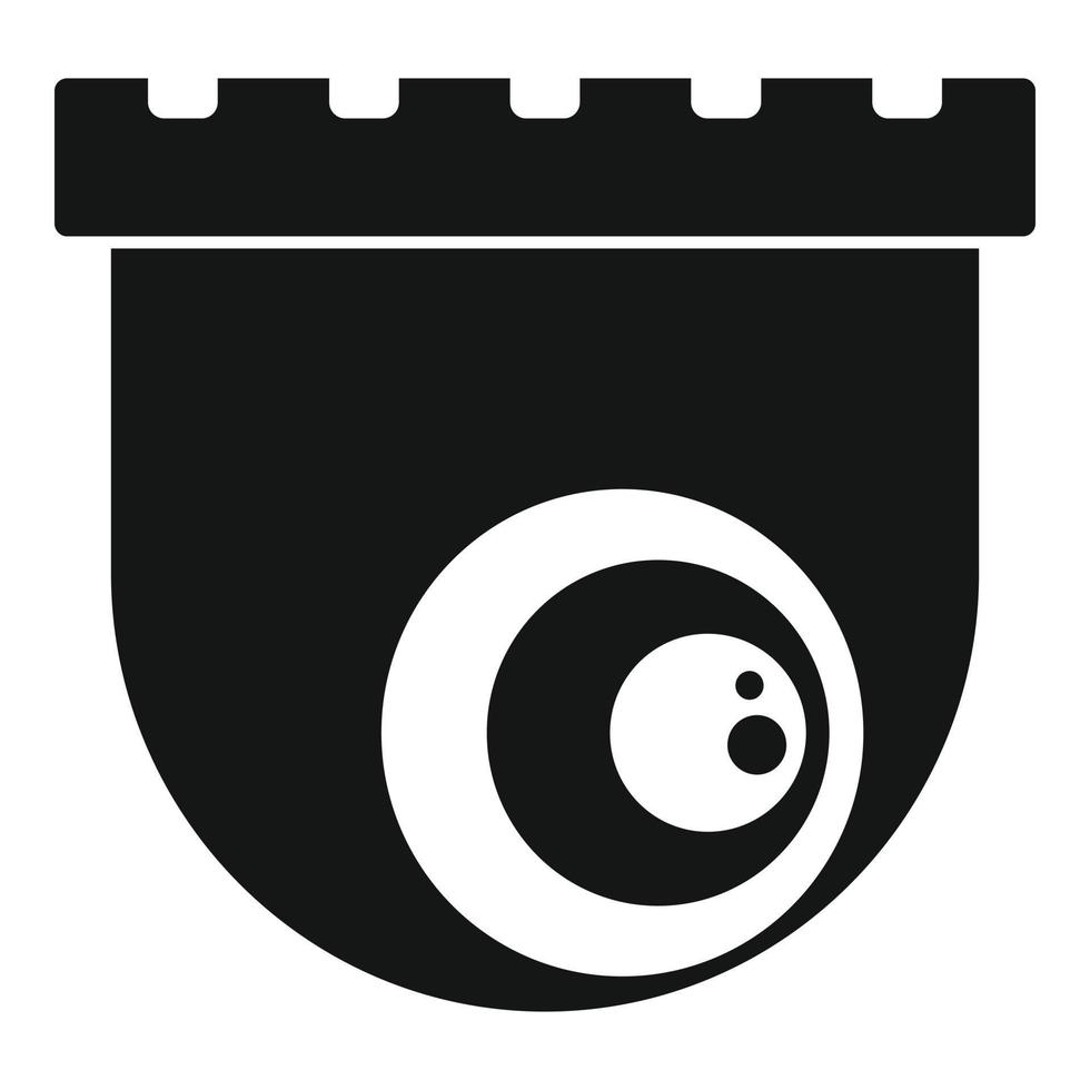 Indoor security camera icon, simple style vector