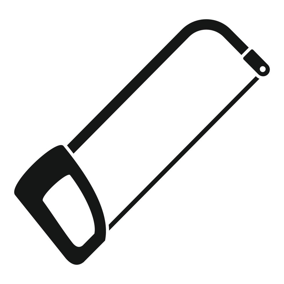Hacksaw icon, simple style vector