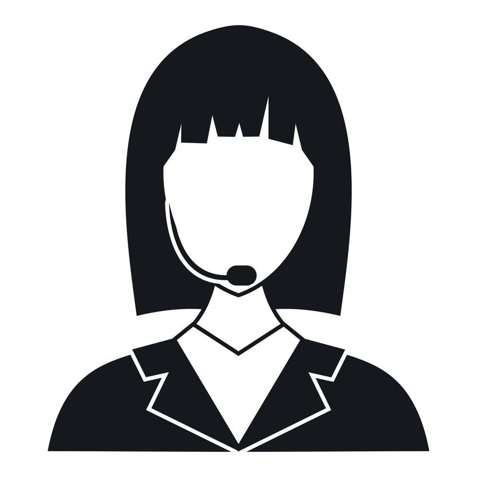 Manager taxi icon, simple style vector