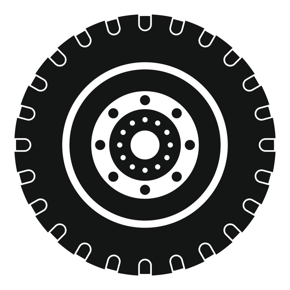 Tyre icon, simple style. vector