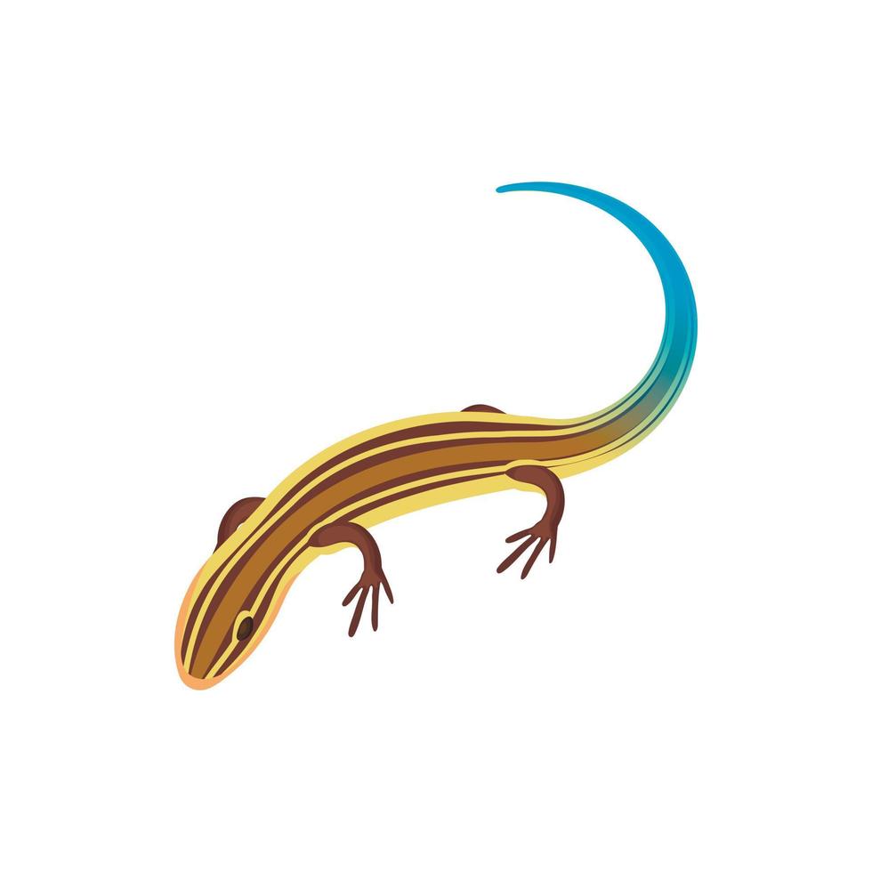 icono de lagarto, estilo de dibujos animados vector