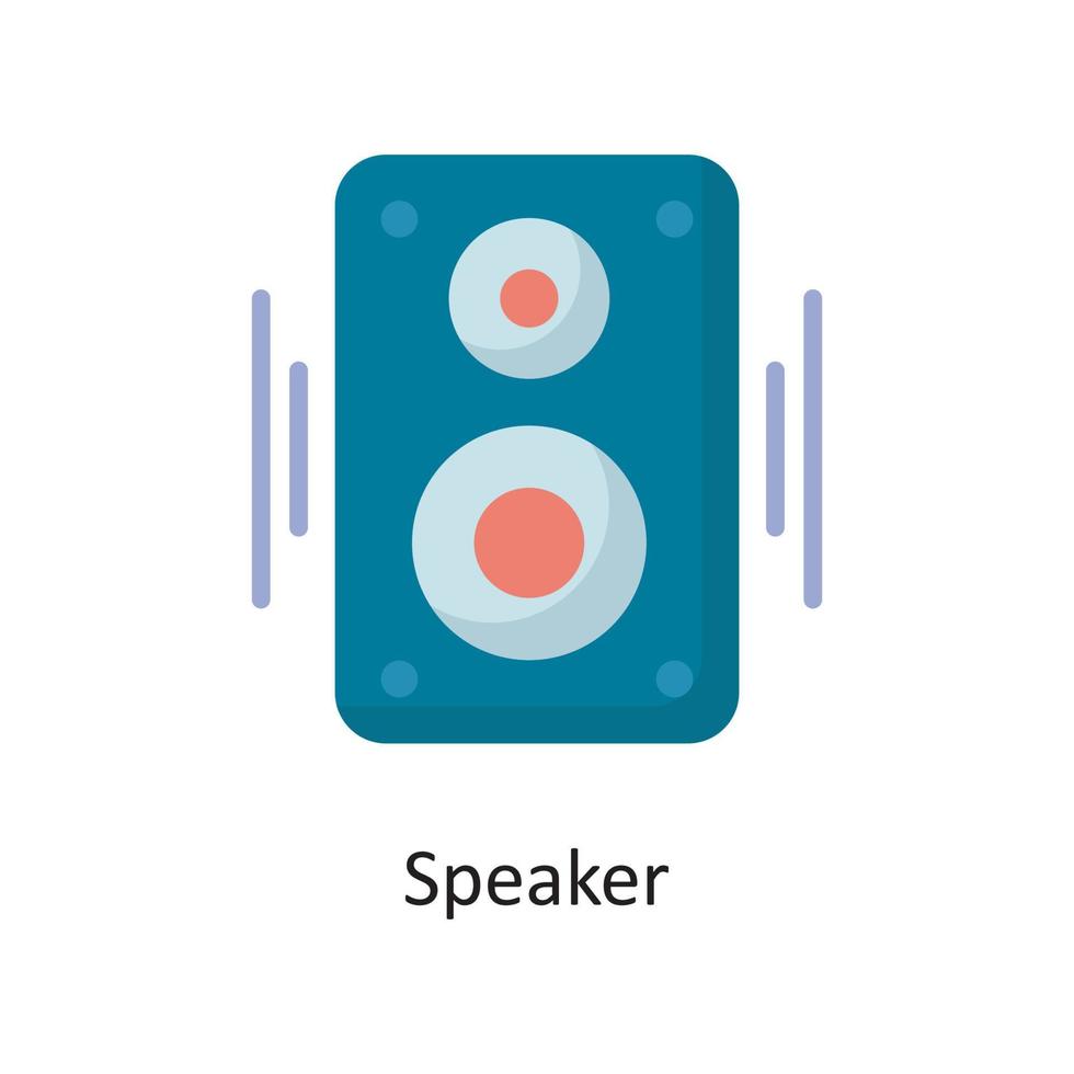 Speaker  Vector Flat Icon Design illustration. Housekeeping Symbol on White background EPS 10 File