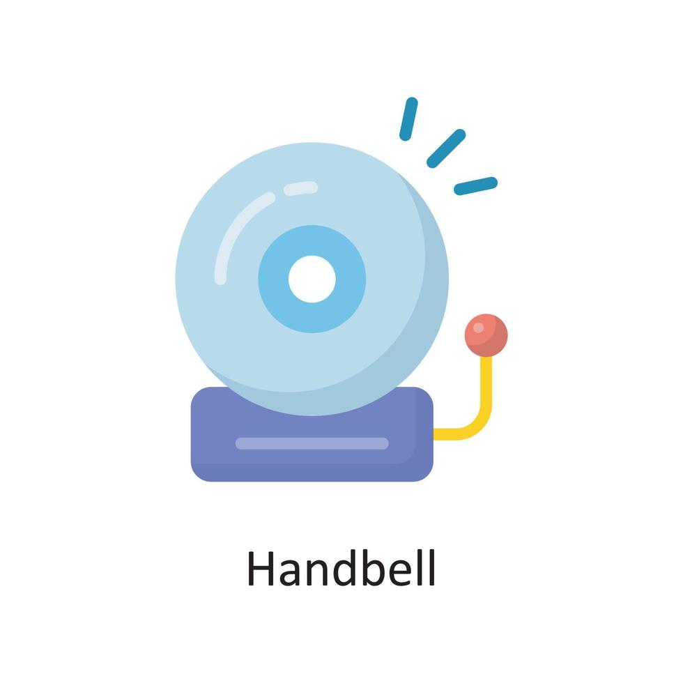 Handbell  Vector Flat Icon Design illustration. Housekeeping Symbol on White background EPS 10 File