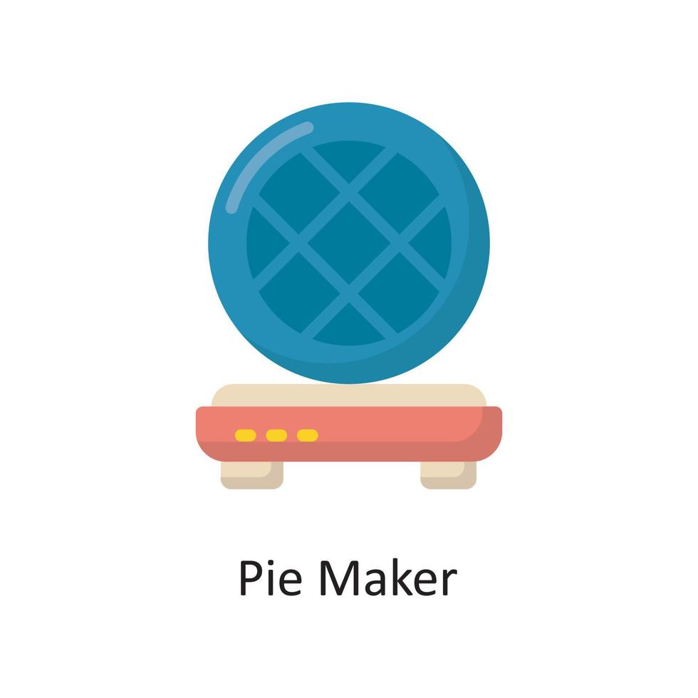Pie Maker Vector Flat Icon Design illustration. Housekeeping Symbol on White background EPS 10 File