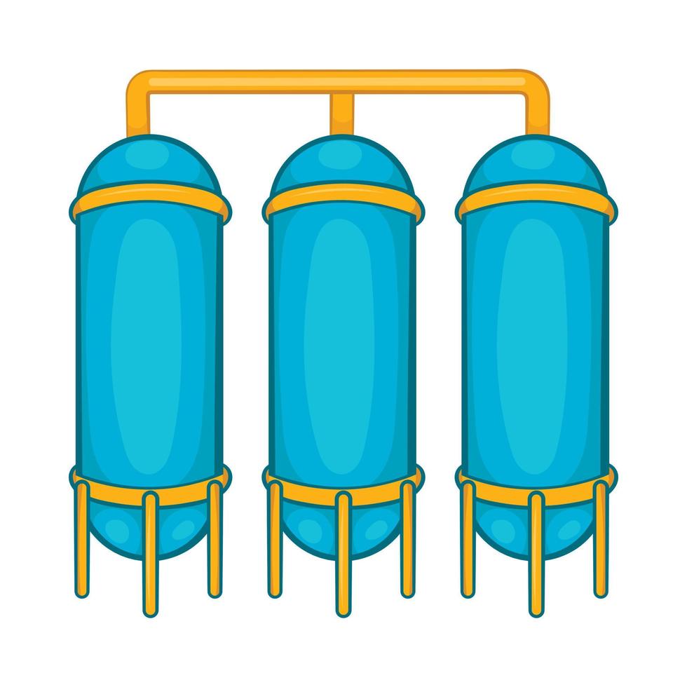Water treatment for beer production icon vector