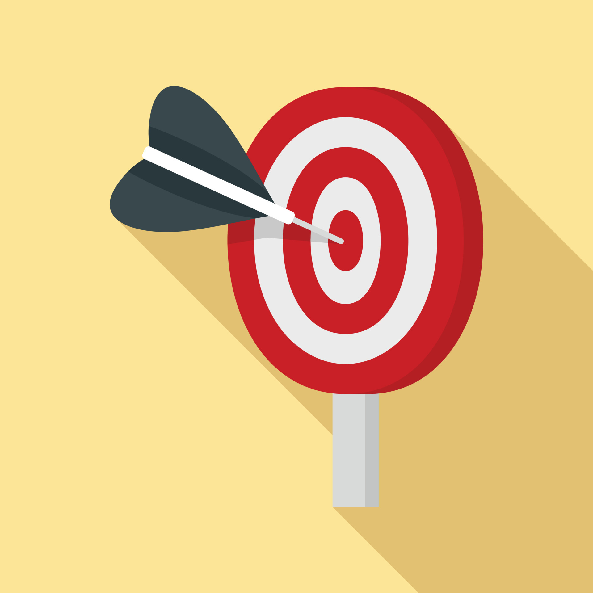 Target solution icon, flat style 14597475 Vector Art at Vecteezy