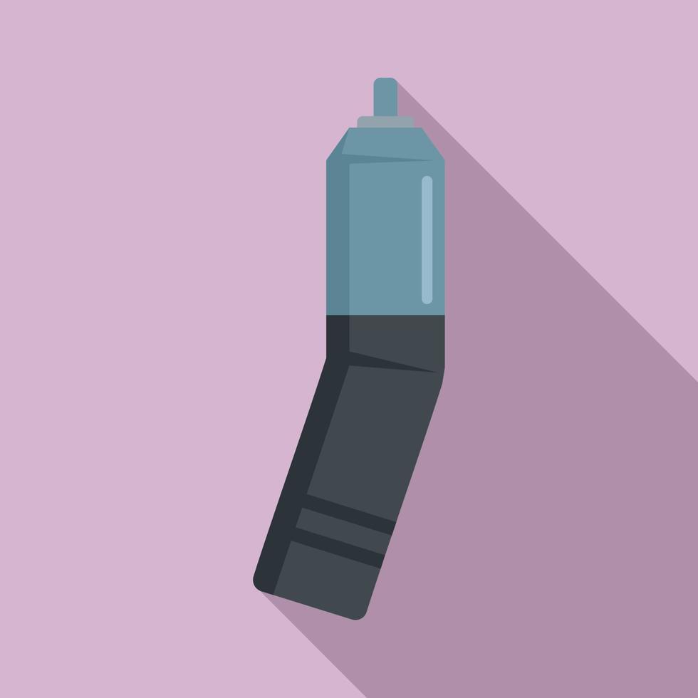 Tattoo machine component icon, flat style vector