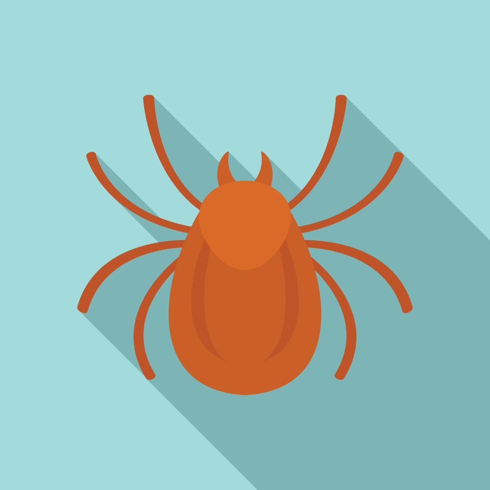 icono de insecto del bosque, estilo plano vector