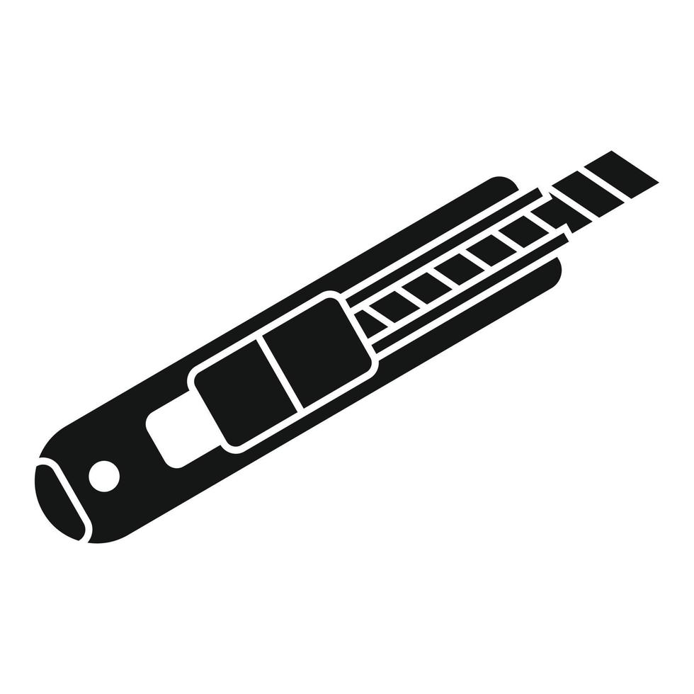 icono de cuchillo de construcción, estilo simple vector