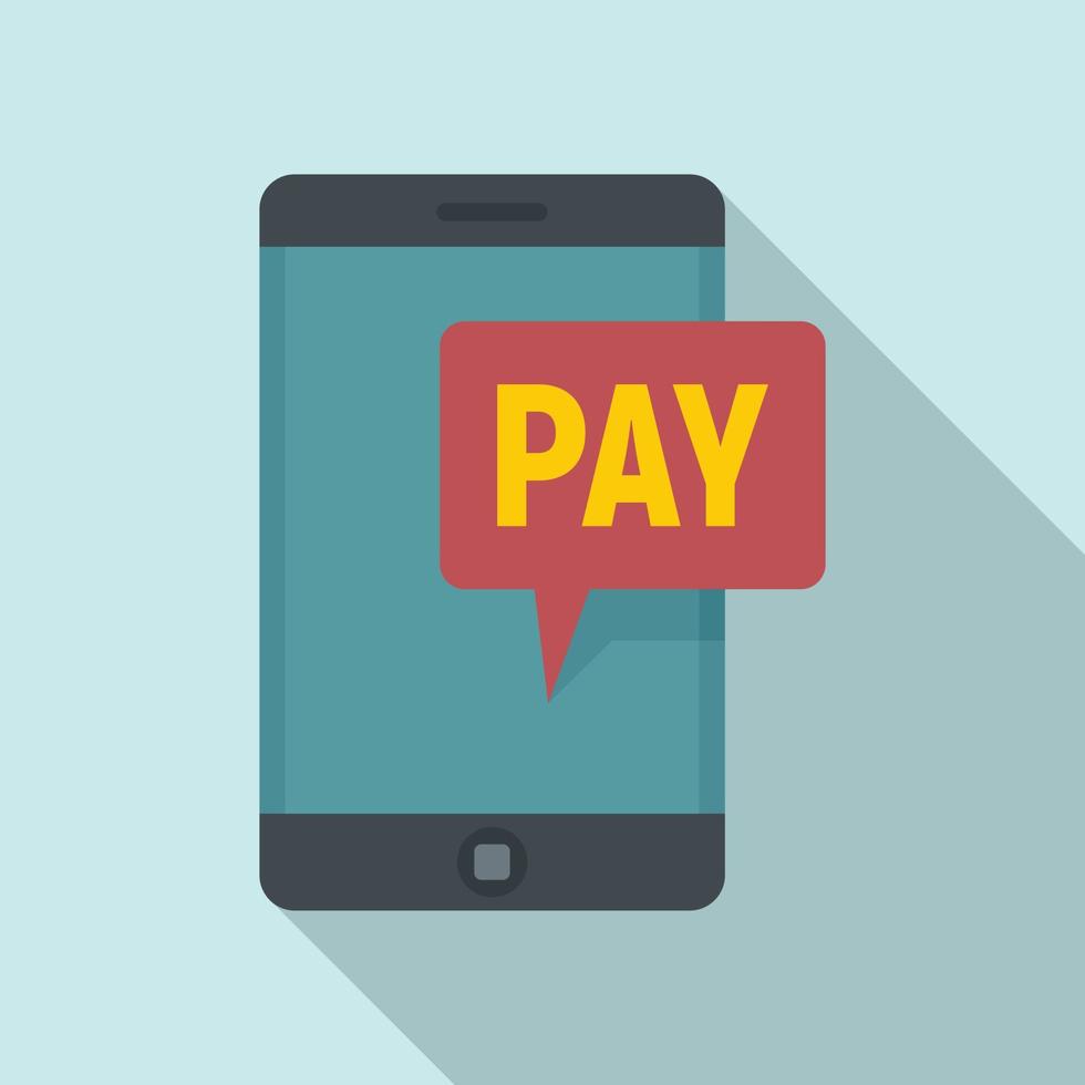 Web payment icon, flat style vector