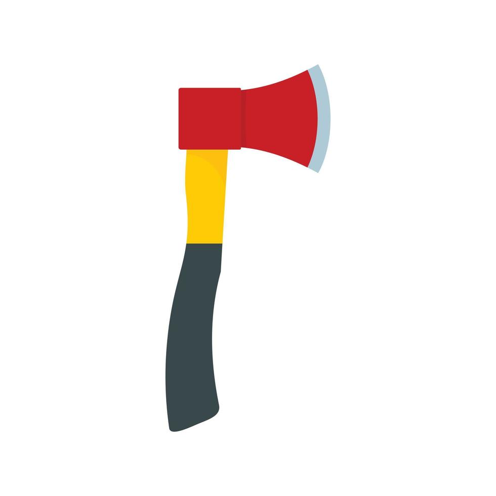 Farm axe icon, flat style vector