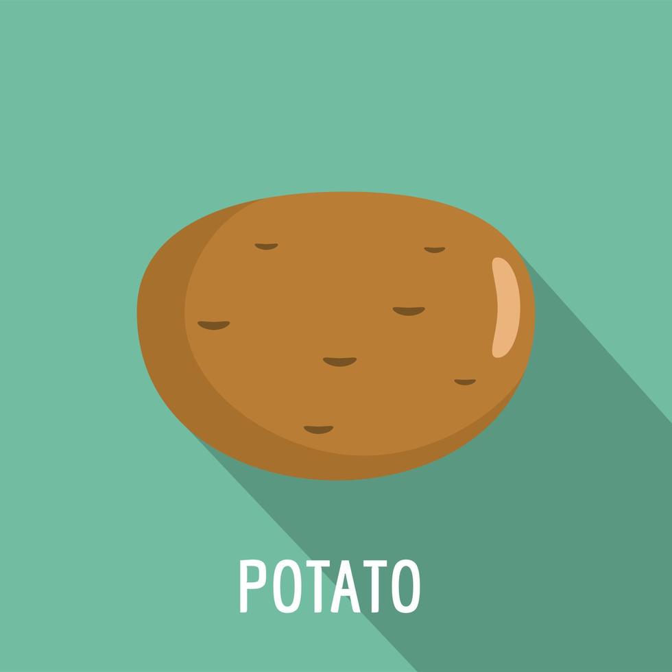 Potato icon, flat style. vector