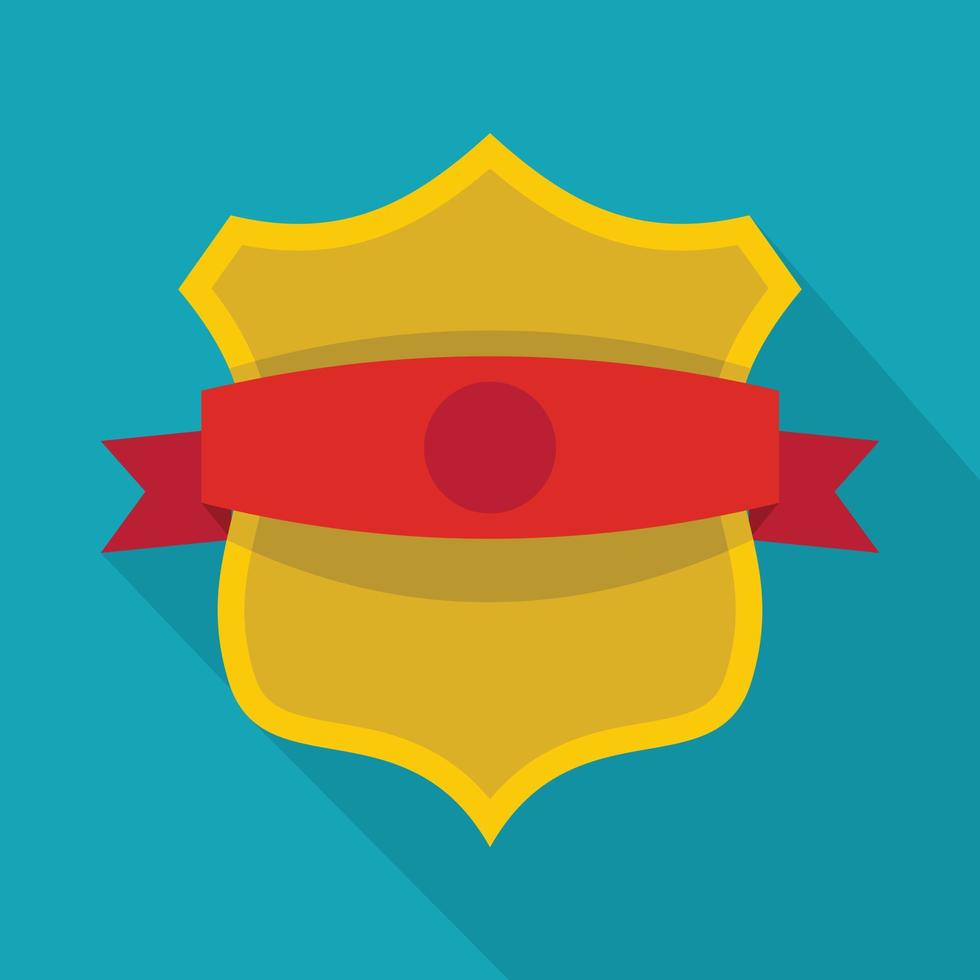 Badge classic icon, flat style vector