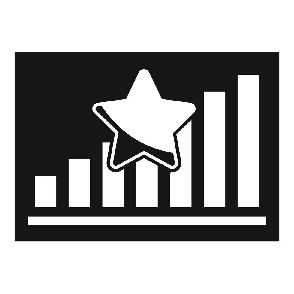 Achievement reputation icon, simple style vector