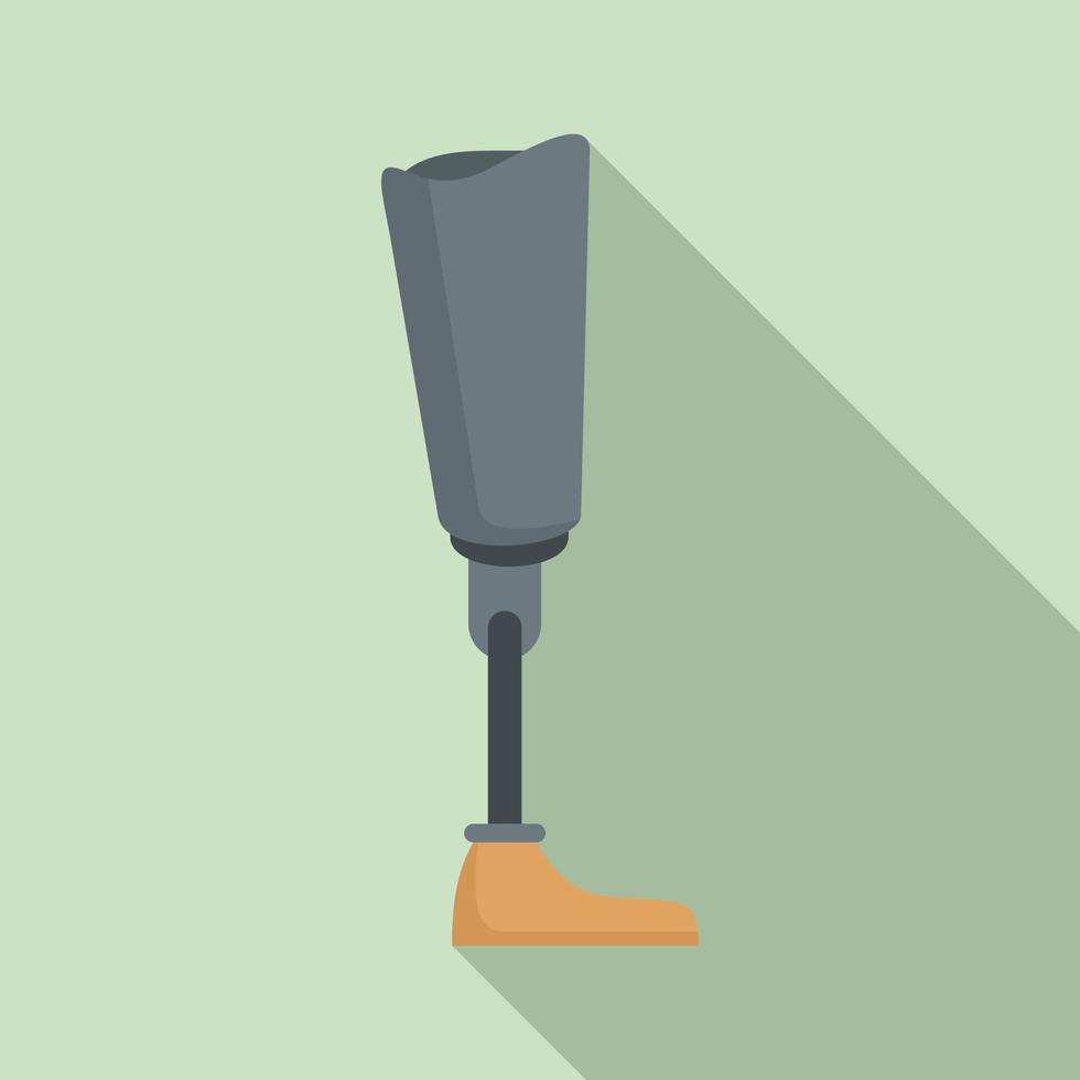Medicine artificial limbs icon, flat style vector