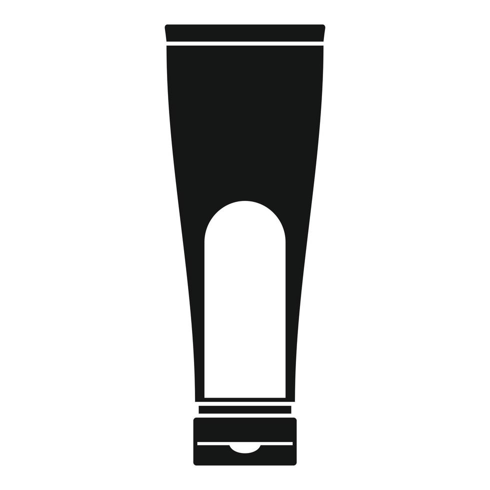 Conditioner creme tube icon, simple style vector