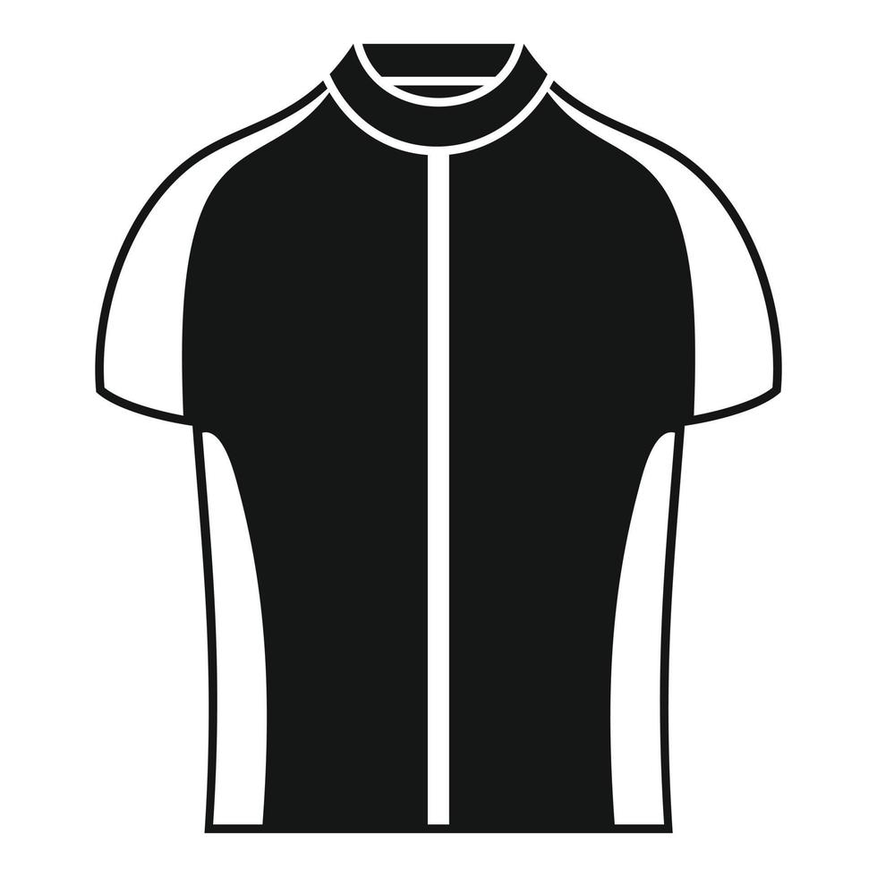 icono de camisa de bicicleta, estilo simple vector