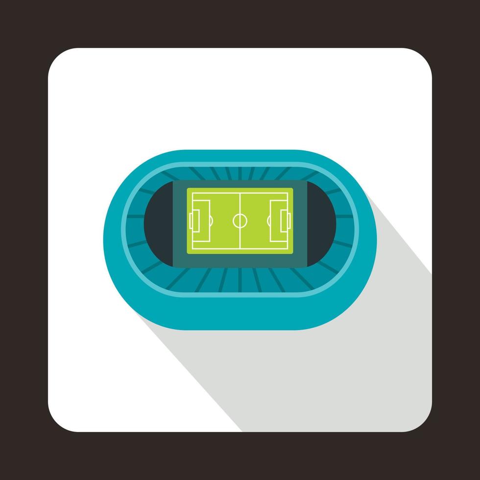 Sports soccer stadium icon, flat style vector