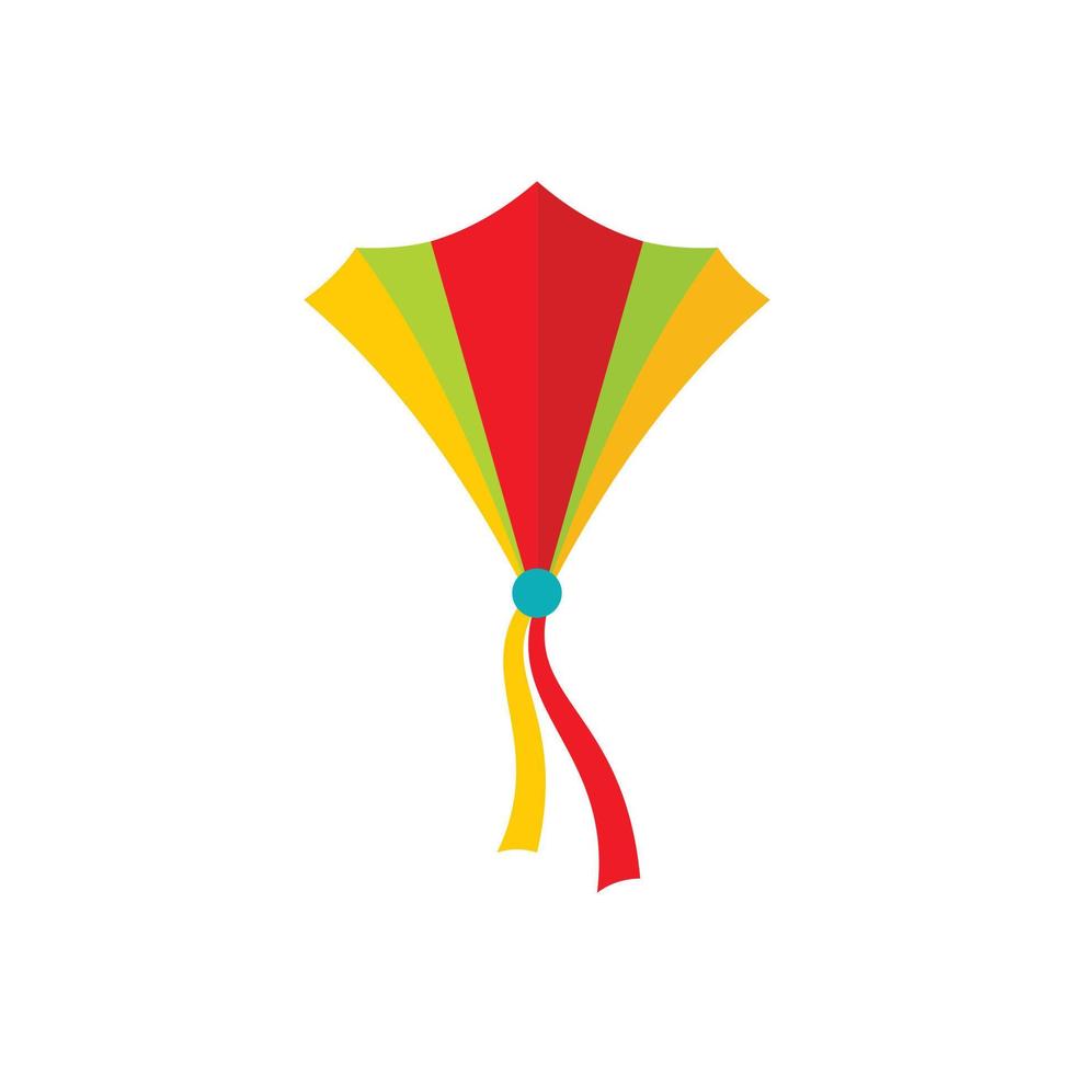 String kite icon, flat style vector