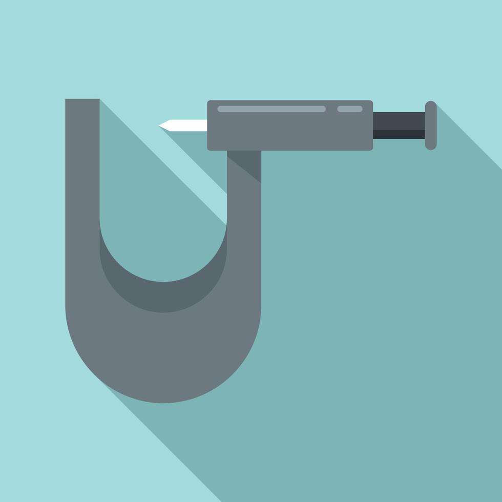 Piercing tool fix icon, flat style vector