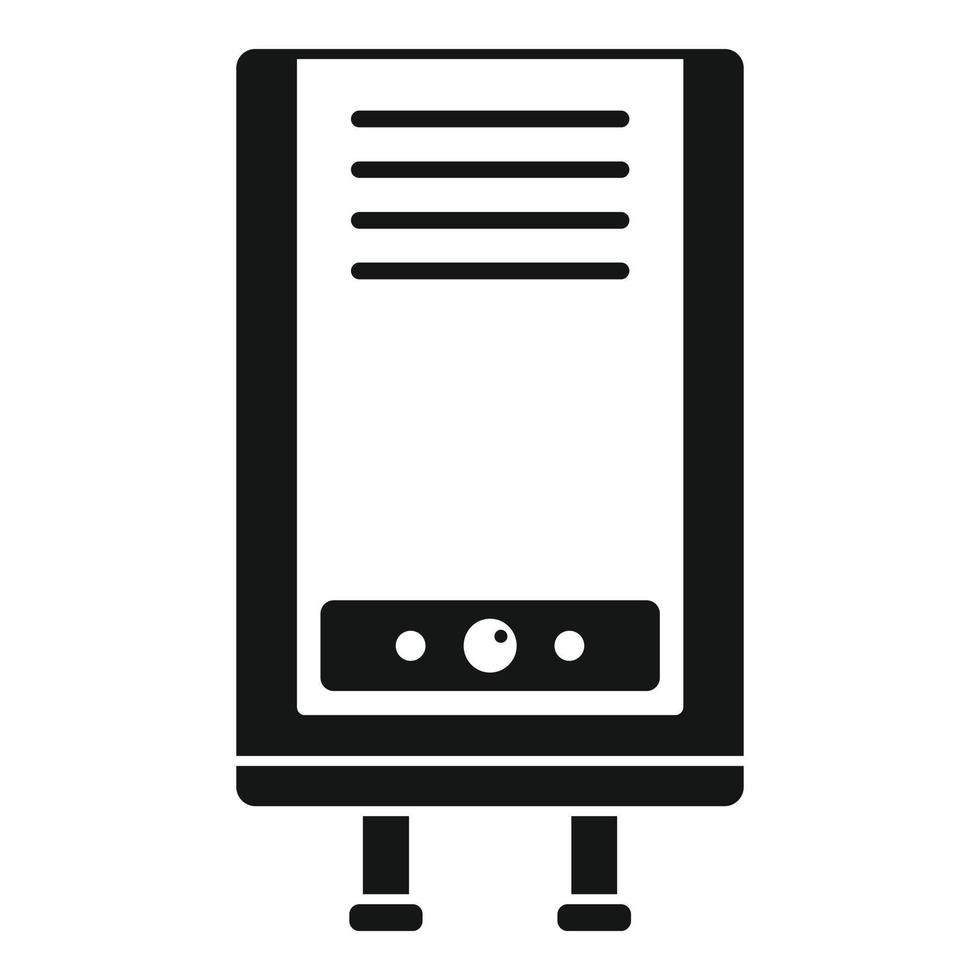 Thermal boiler icon, simple style vector