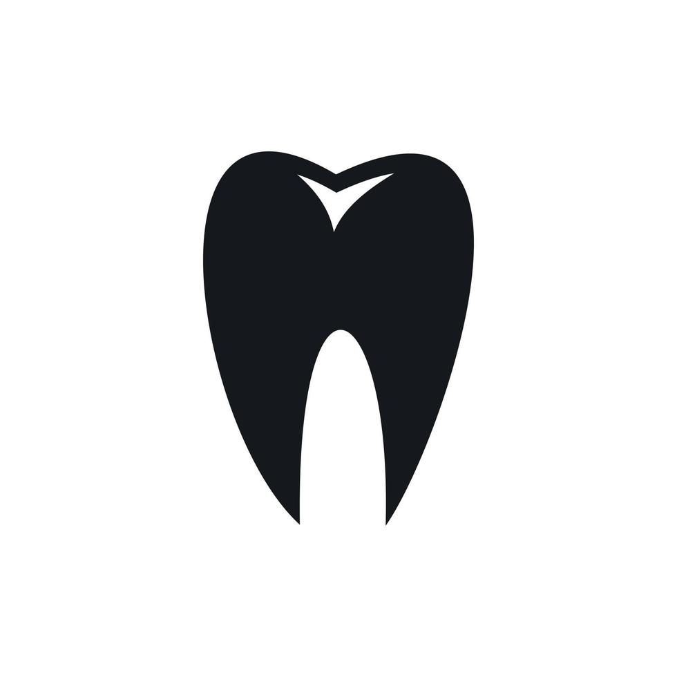 Tooth icon, simple style vector