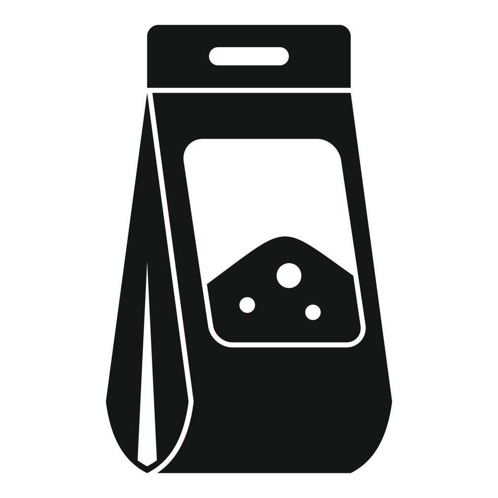icono de paquete de suelo, estilo simple vector