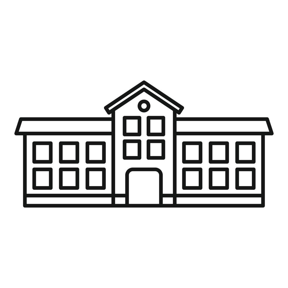 Student university icon, outline style vector