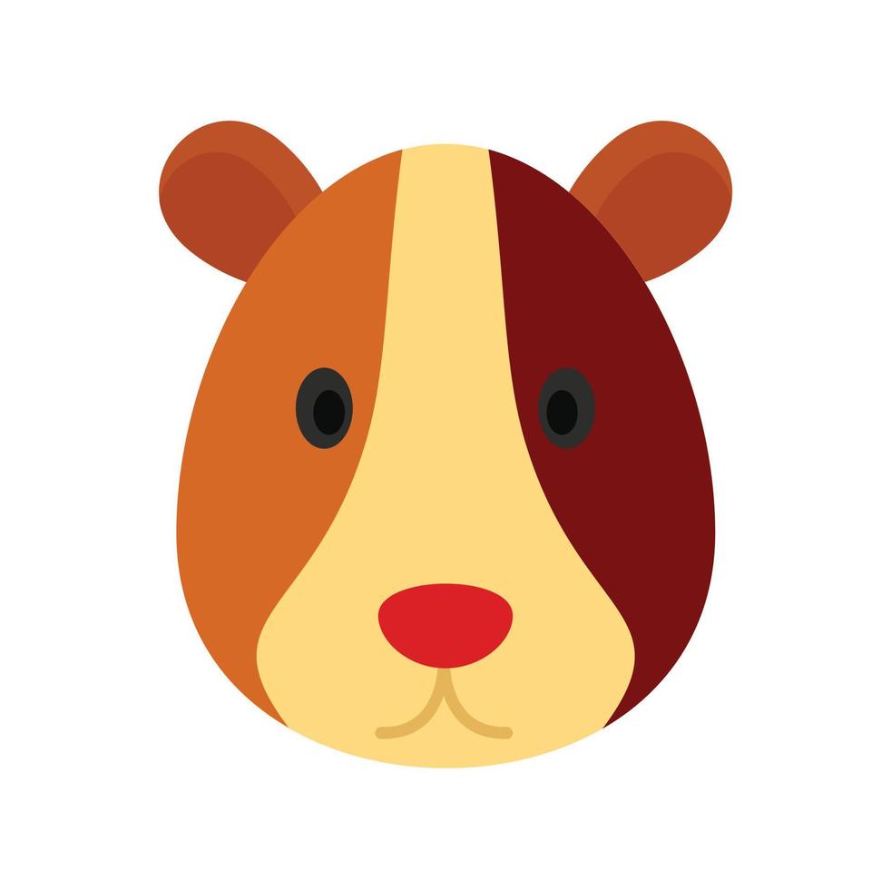 Sea pig icon, flat style vector