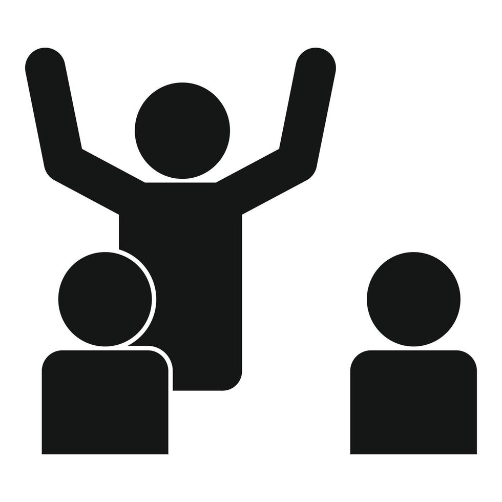 Lecture classroom icon, simple style vector