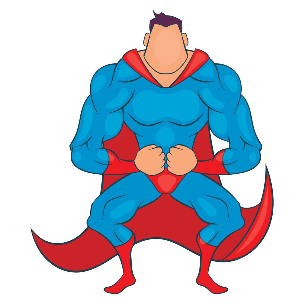 Super hero ready to fly icon, cartoon style 14598131 Vector Art at Vecteezy