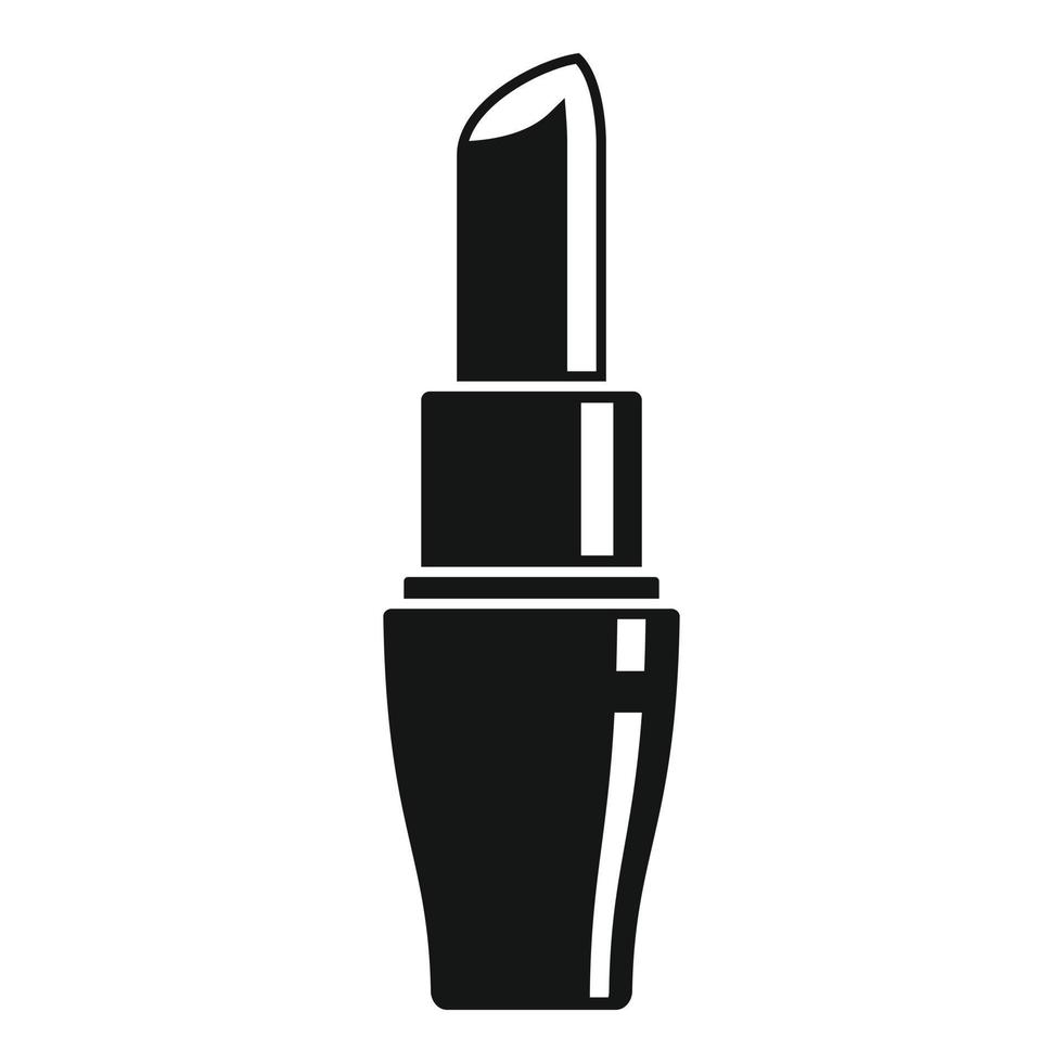 Makeup lipstick icon, simple style vector