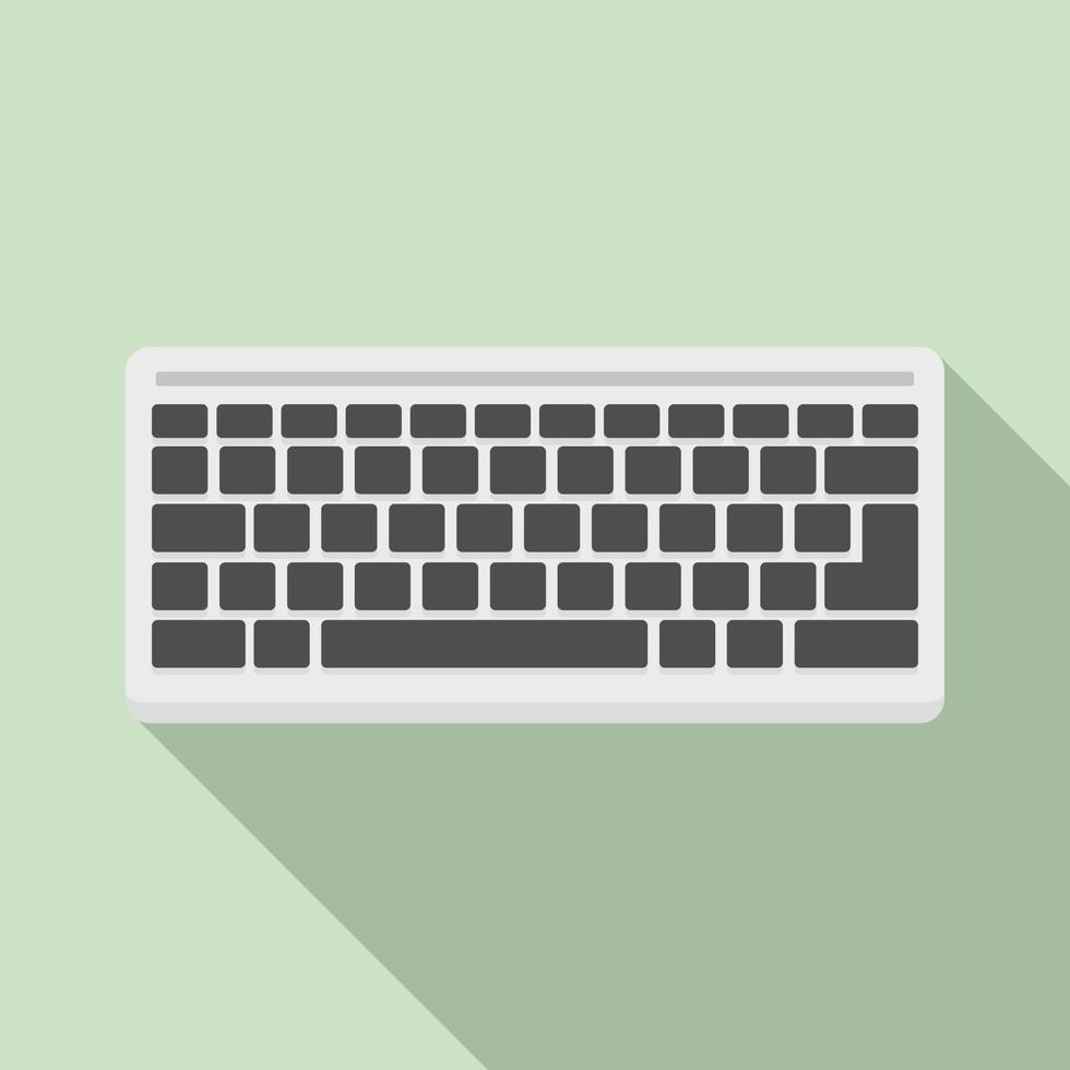 Hardware keyboard icon, flat style vector
