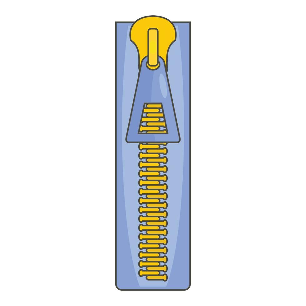 icono zip, estilo de dibujos animados vector