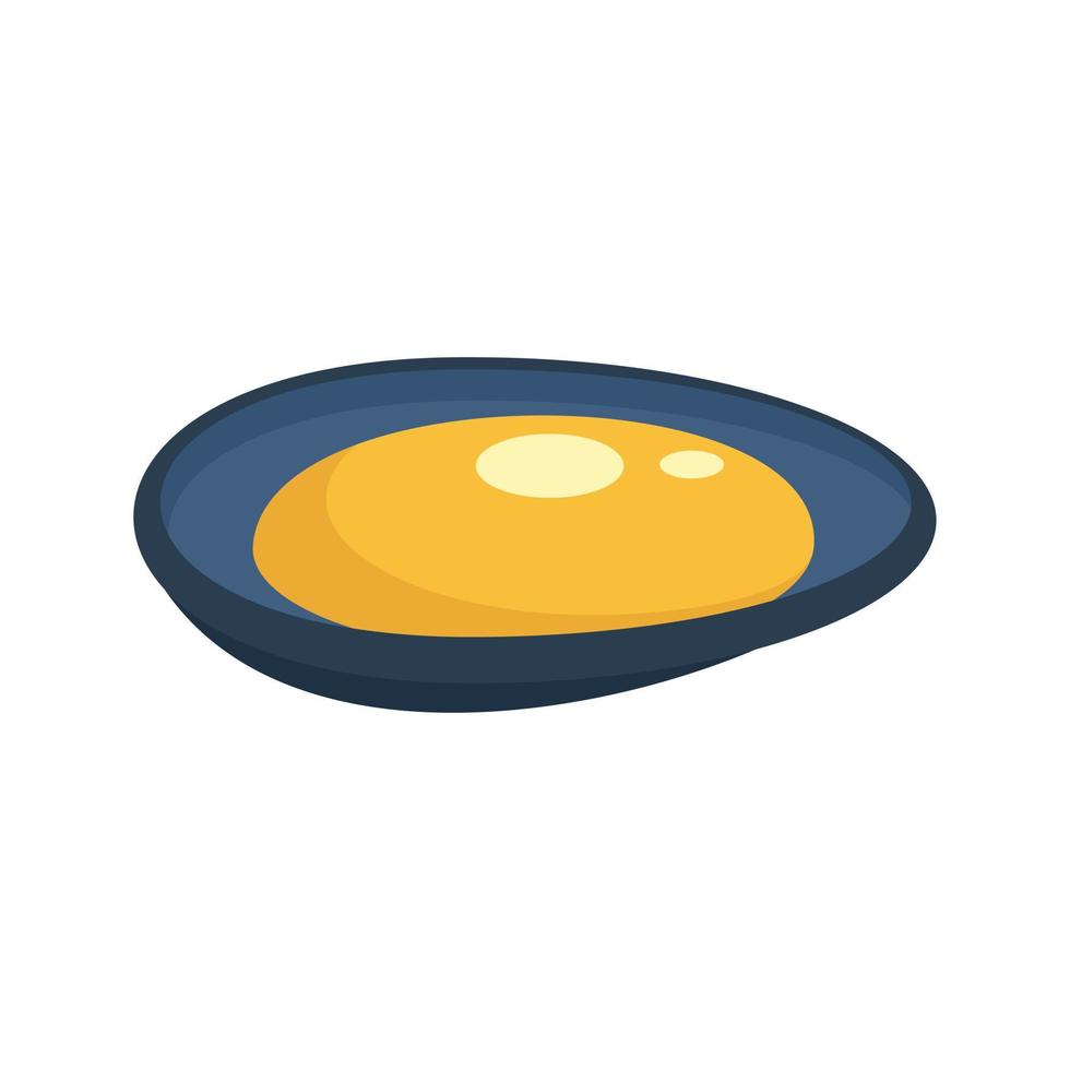 Mussels icon, flat style vector