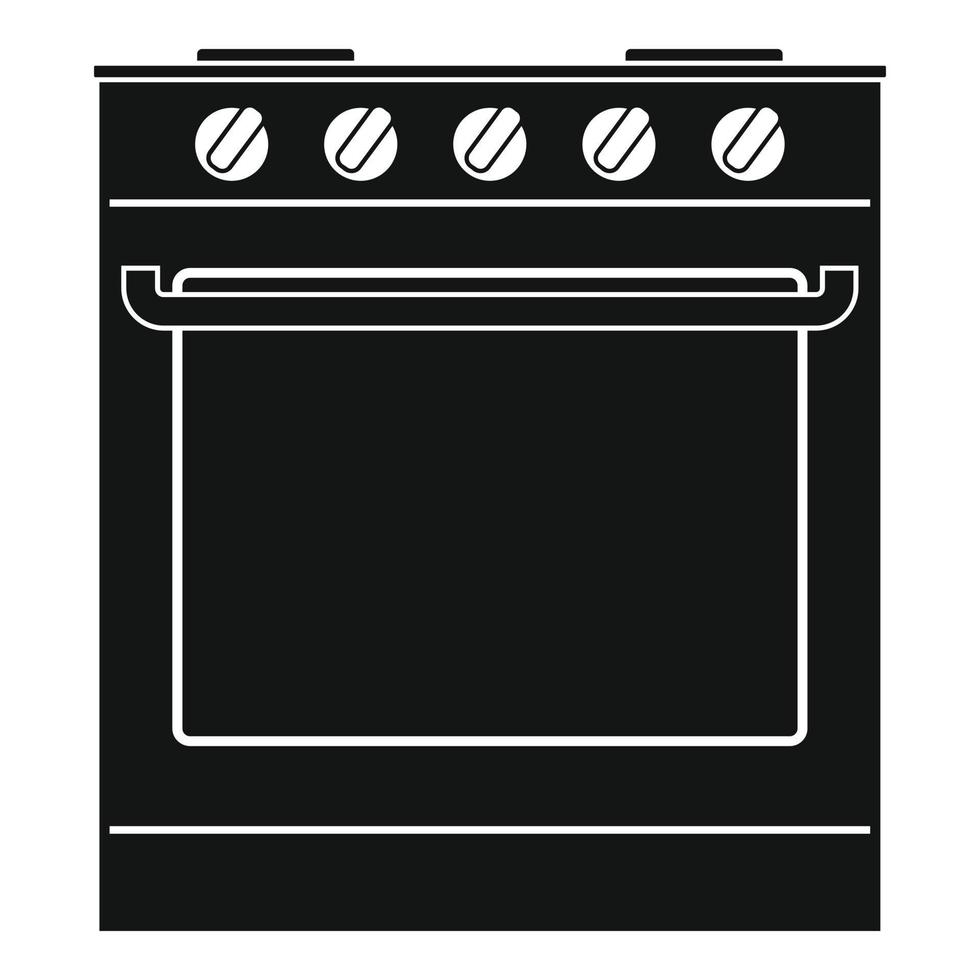 icono de horno nuevo, estilo simple vector