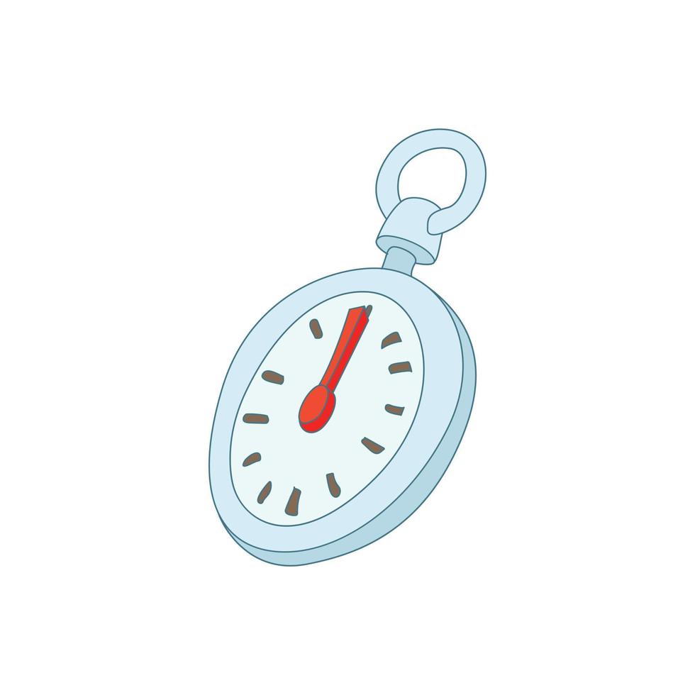 Stopwatch icon, cartoon style vector