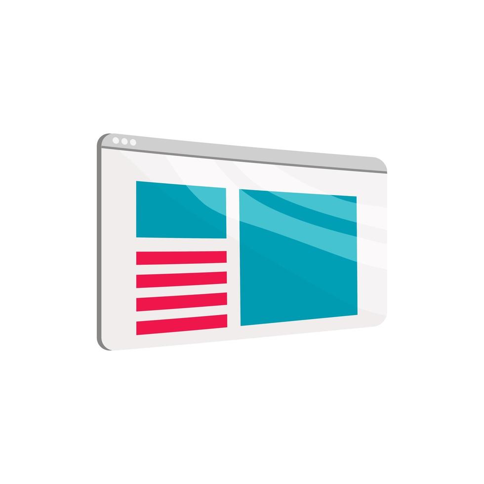 Journal icon, cartoon style vector