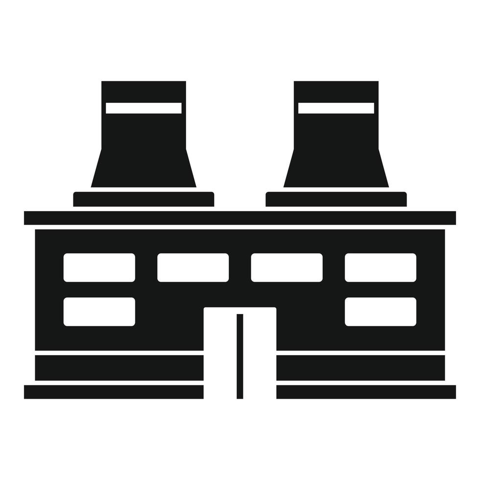 Storage recycle factory icon, simple style vector