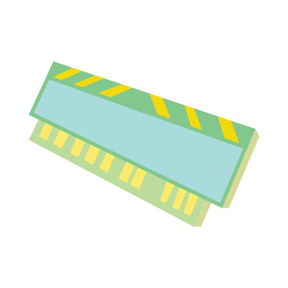 Computer ram icon, cartoon style vector