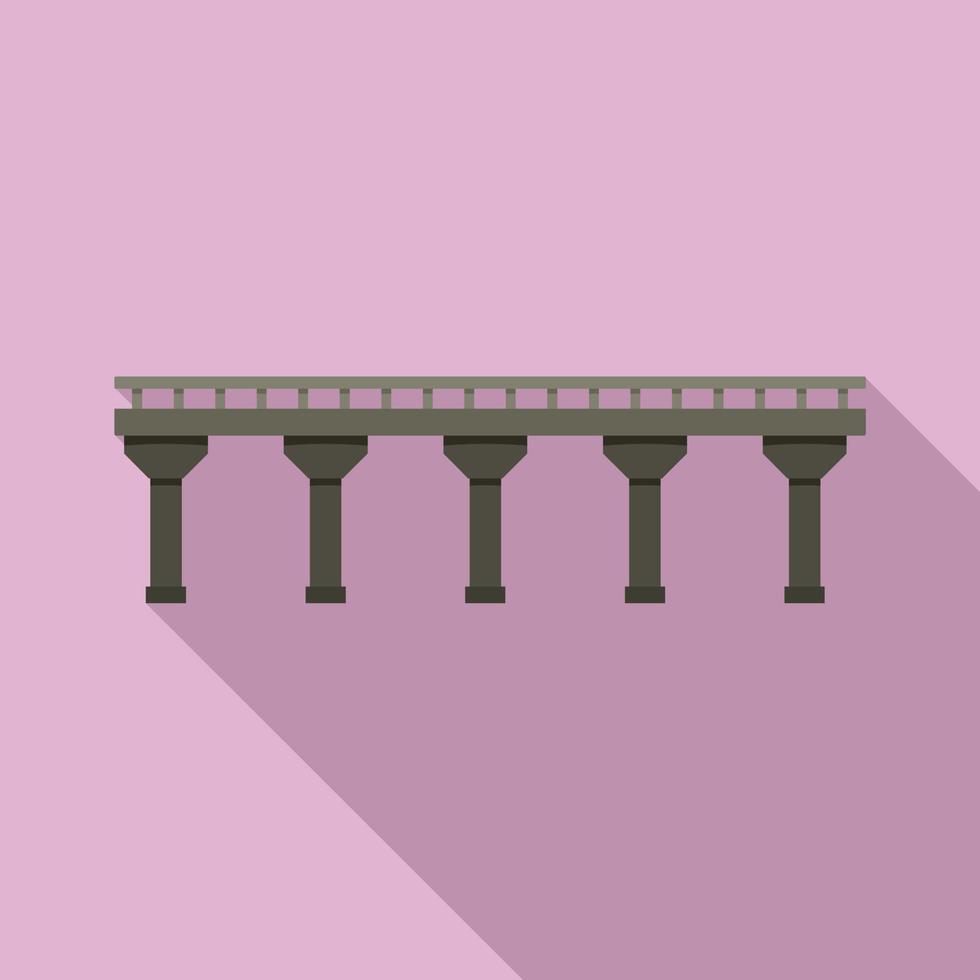 Auto bridge icon, flat style vector