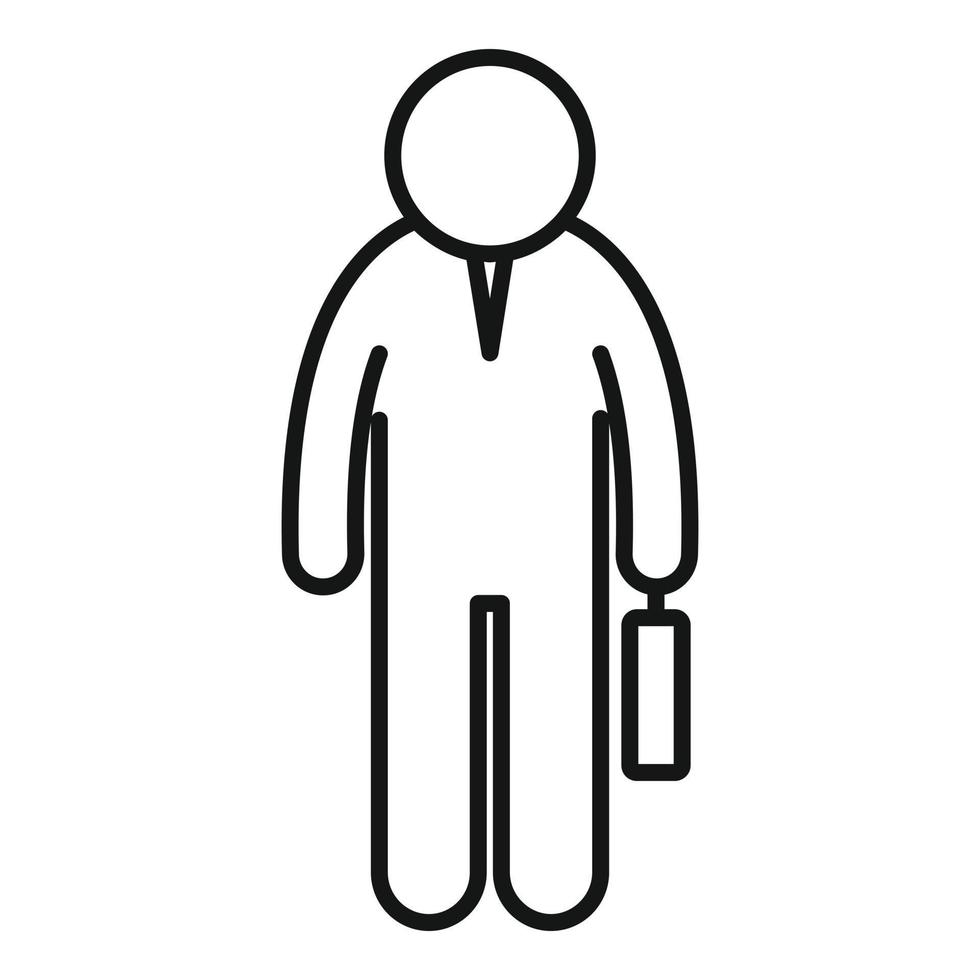 Career headhunter icon, outline style vector
