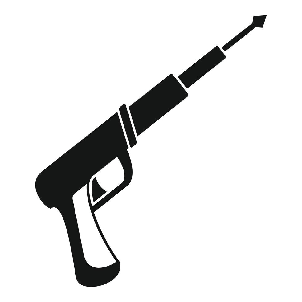 icono de fusil, estilo simple vector